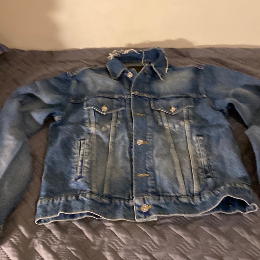 This beautiful Balenciaga denim jacket I only wore is once and is well kept